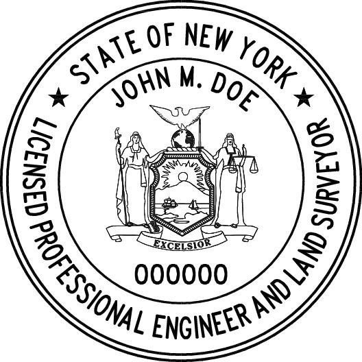 New York Professional Engineer & Surveyor Stamp