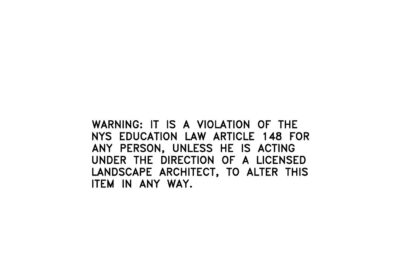 New York State Violation Stamp - Landscape Architect