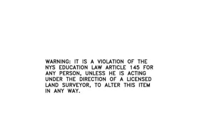 New York State Violation Stamp - Land Surveyor