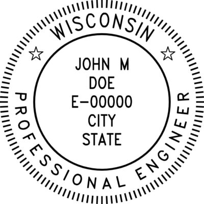 Wisconsin Professional Engineer Stamp