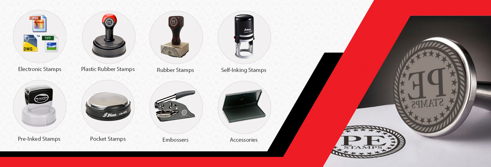 PE Stamps Footer Banner