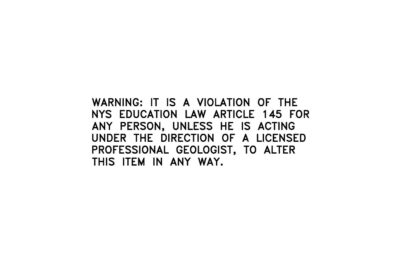 New York State Violation Stamp - Geologist