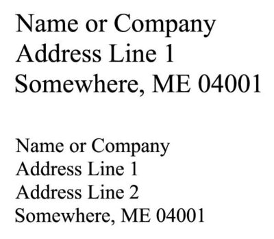 Address Stamp