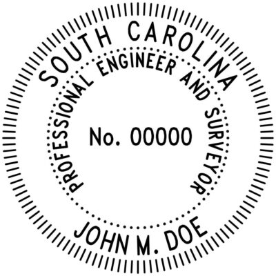 South Carolina Professional Engineer & Surveyor Stamp