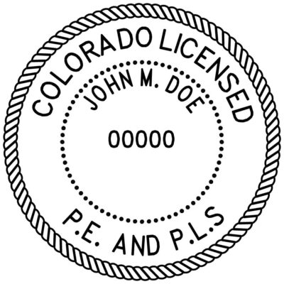 Colorado Professional Engineer/ Surveyor Stamp