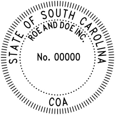 Certificate of Authorization- South Carolina Landscape Architect