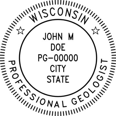 Wisconsin Professional Geologist Stamp