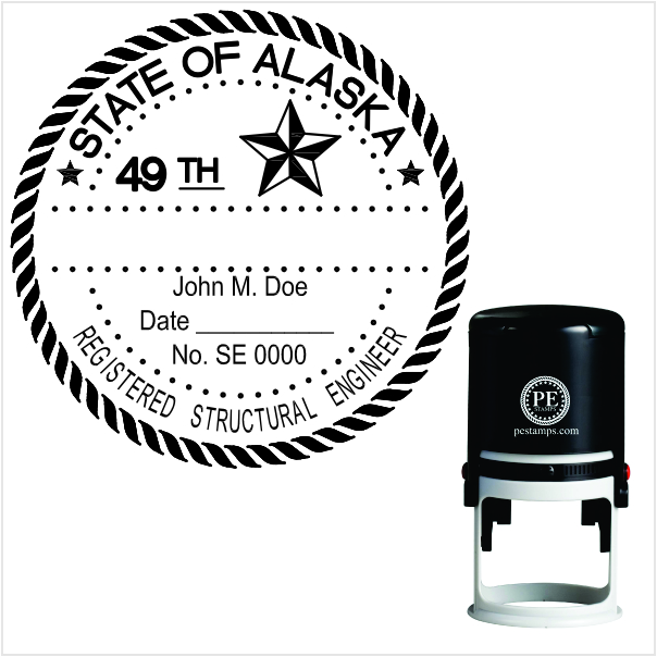 Alaska Engineer Self-Inking Stamp - Image 4