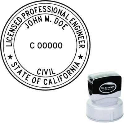 California Engineer Pre-Inked Stamp