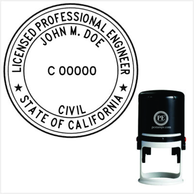 California Engineer Self-Inking Stamp