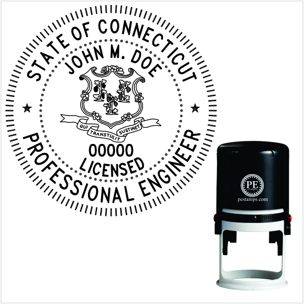 Connecticut Engineer Self-Inking Stamp