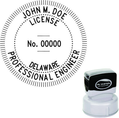 Delaware Engineer Pre-Inked Stamp