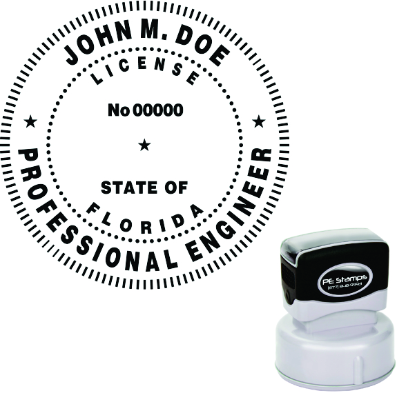 Florida Engineer Pre-Inked Stamp