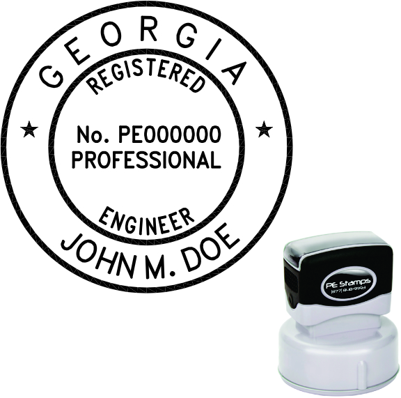 Georgia Engineer Pre-Inked Stamp