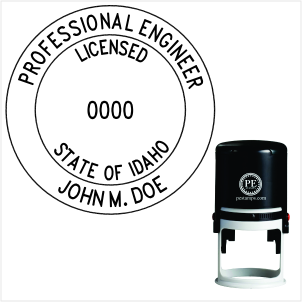 Idaho Engineer Self-Inking Stamp