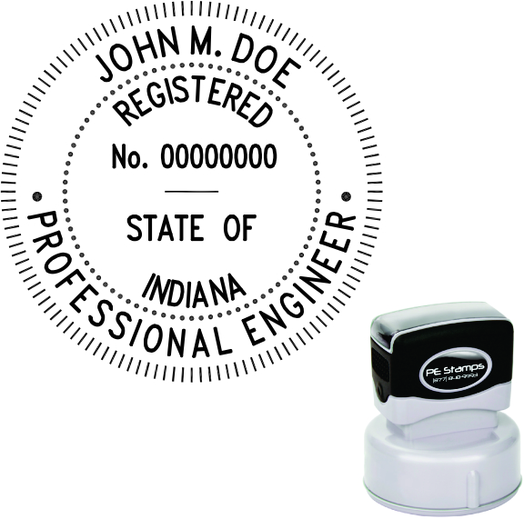 Indiana Engineer Pre-Inked Stamp