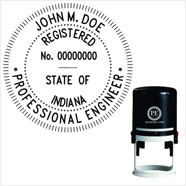 Indiana Engineer Self-Inking Stamp