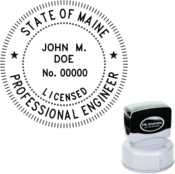 Maine Engineer Pre-Inked Stamp