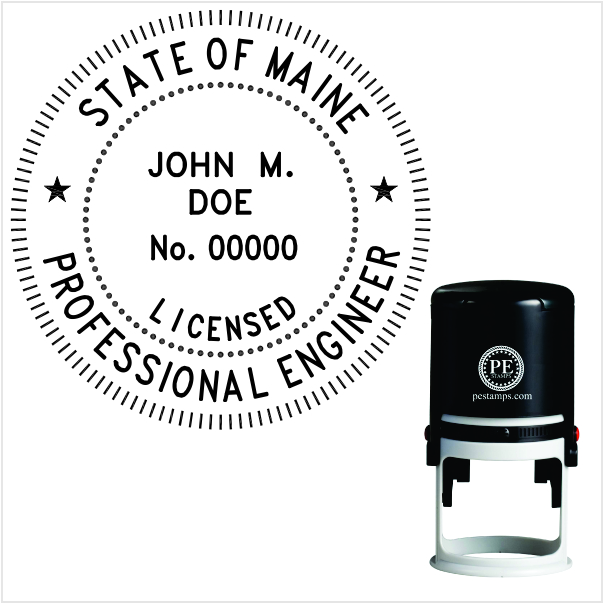 Maine Engineer Self-Inking Stamp