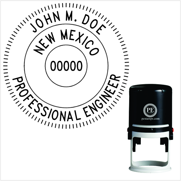 New Mexico Engineer Self-Inking Stamp - Image 3