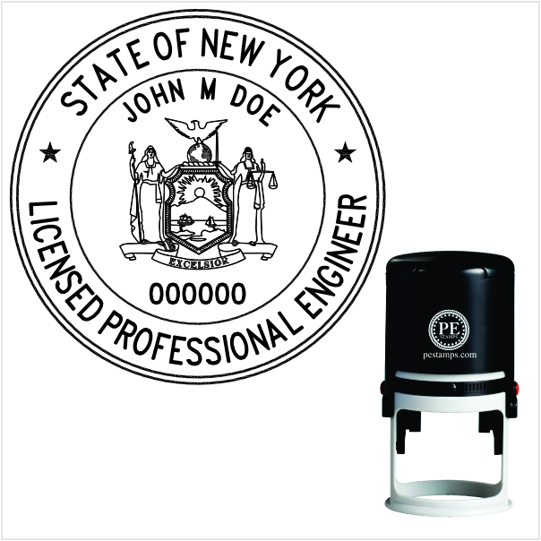 New York Engineer Self-Inking Stamp