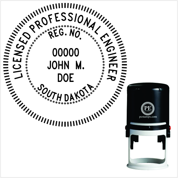 South Dakota Engineer Self-Inking Stamp
