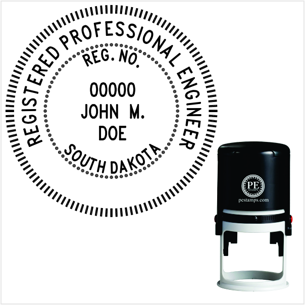 South Dakota Engineer Self-Inking Stamp - Image 4