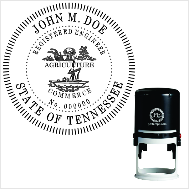 Tennessee Engineer Self-Inking Stamp