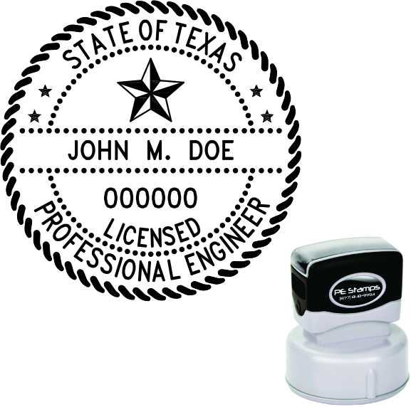 Texas Engineer Pre-Inked Stamp