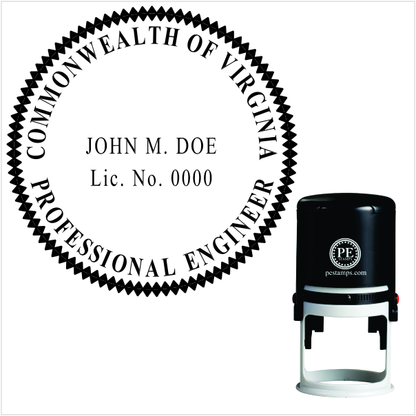 Virginia Engineer Self-Inking Stamp