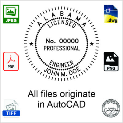 Alabama Engineer Electronic Stamp