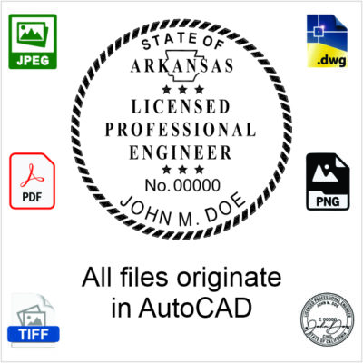 Arkansas Engineer Electronic Stamp