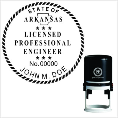 Arkansas Engineer Self-Inking Stamp