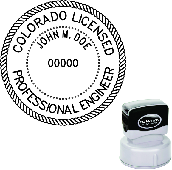 Colorado Engineer Pre-Inked Stamp