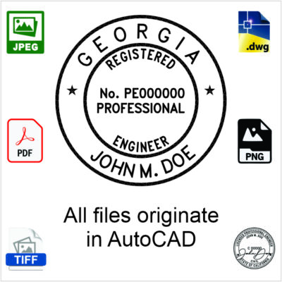 Georgia Engineer Electronic Stamp