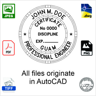 Guam Engineer Electronic Stamp