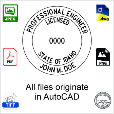 Idaho Engineer Electronic Stamp