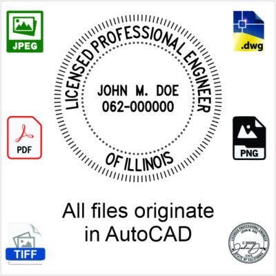 Illinois Engineer Electronic Stamp