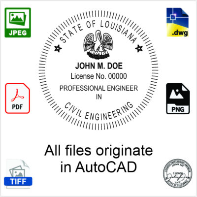 Louisiana Engineer Electronic Stamp