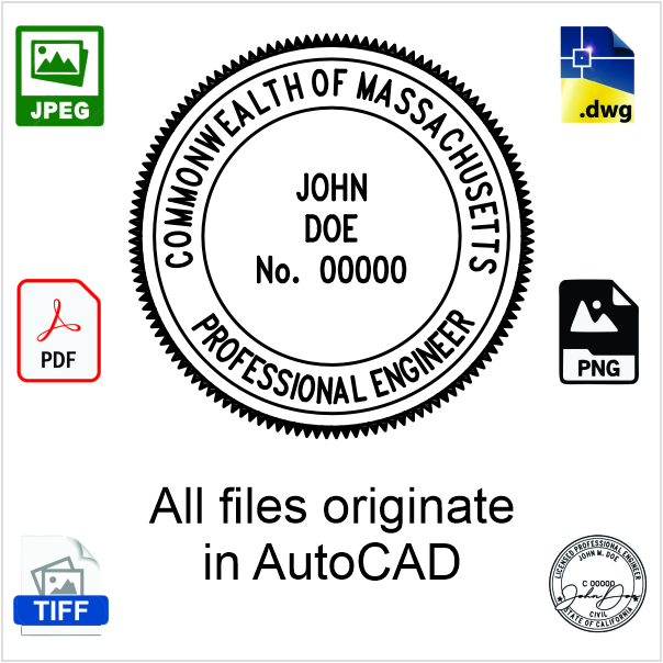 Massachusetts Engineer Electronic Stamp - Image 3