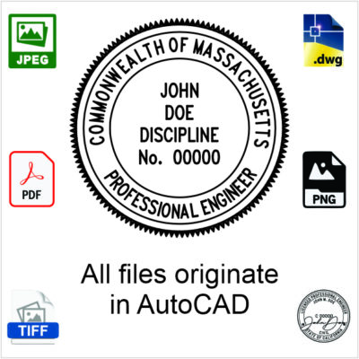 Massachusetts Engineer Electronic Stamp