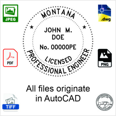 Montana Engineer Electronic Stamp