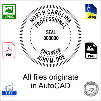 North Carolina Engineer Electronic Stamp