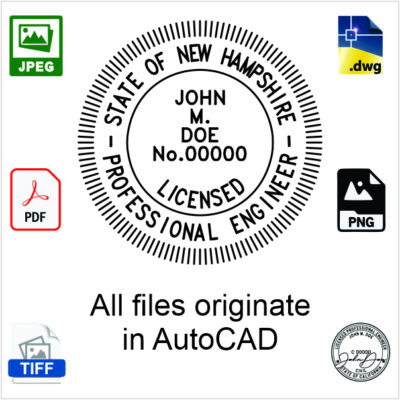 New Hampshire Engineer Electronic Stamp