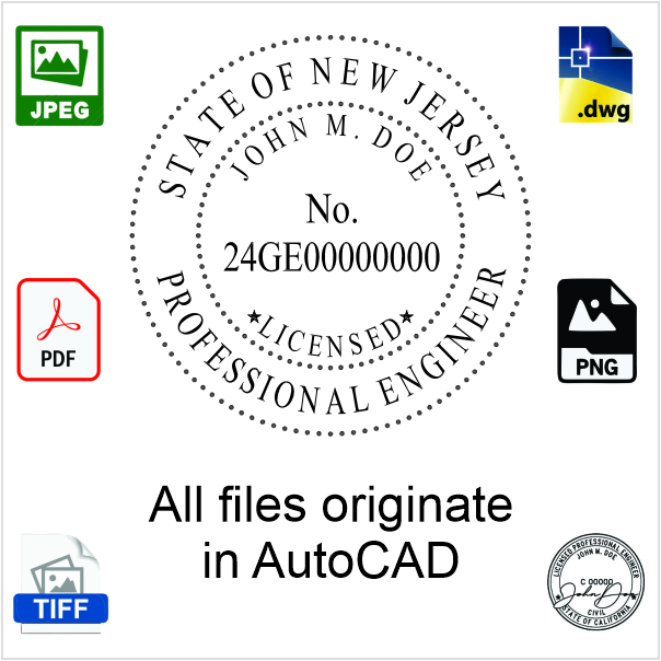 New Jersey Engineer Electronic Stamp - Image 3
