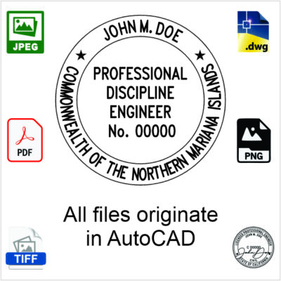 Northern Mariana Islands Engineer Electronic Stamp