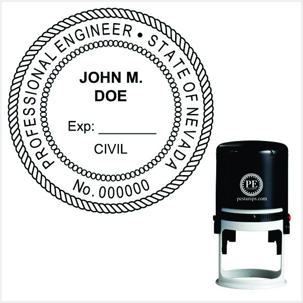 Nevada Engineer Self-Inking Stamp - Image 3