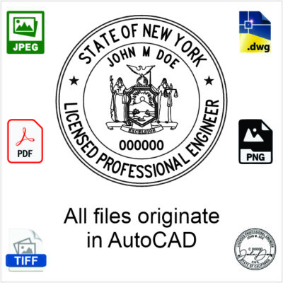 New York Engineer Electronic Stamp