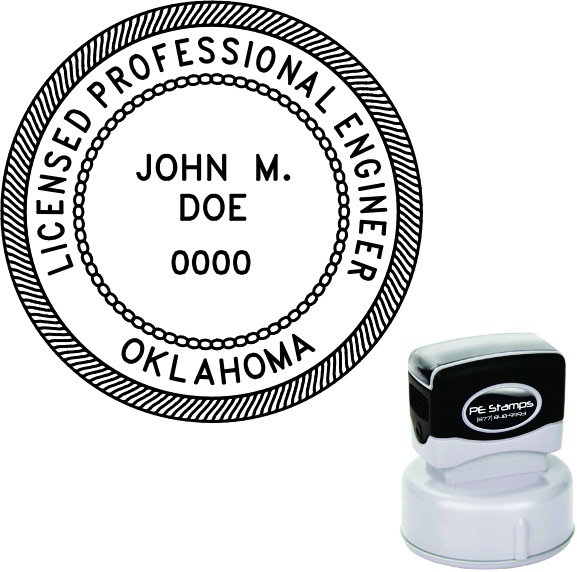 Oklahoma Engineer Pre-Inked Stamp