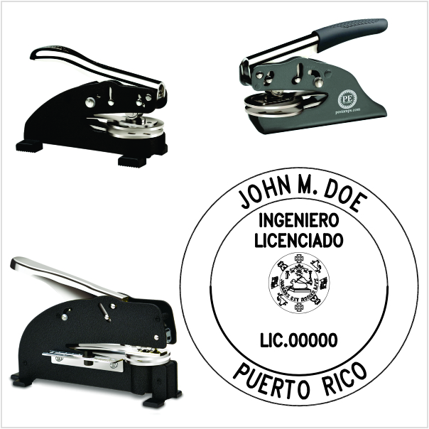 Puerto Rico Engineer Embosser